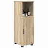 vidaXL Badezimmerschrank mit Speicher Sonoma-Eiche 30 x 35 x 95 cm
