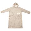 vidaXL Decken-Hoodie Beige L Fleece und Flanell