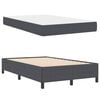 vidaXL Bettrahmen mit Matratze Dunkelgrau 120 x 190 cm Stoff