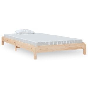 vidaXL Stapelbett 100x200 cm Massivholz Kiefer