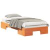 vidaXL Bettgestell Braun 75 x 190 cm