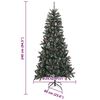 vidaXL K&uuml;nstlicher Weihnachtsbaum Gr&uuml;n 240 cm PVC, Plastik und Stahl