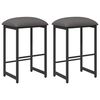 vidaXL Barhocker 2 stk. Hellgrau 40 x 32 x 74 cm Holzwerkstoff