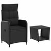 vidaXL Garten-Lounge-Set 2 stk. Schwarz