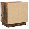vidaXL Nachttisch Ger&auml;ucherte Eiche 50 x 34,5 x 50 cm Holzwerkstoff