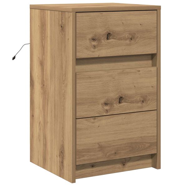 vidaXL Nachttisch Artisan-Eiche 38 x 34 x 61 cm Holzwerkstoff