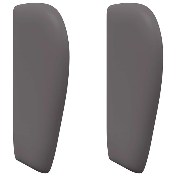 vidaXL Kopfteil Ohr Dunkelgrau 40 x 23 x 6 cm PVC