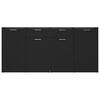 vidaXL Sideboard Schwarz 160x36x75 cm Holzwerkstoff