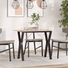 vidaXL Esstisch Y-Gestell 100x50x75 cm Massivholz Kiefer und Stahl