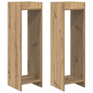 vidaXL Pflanzenst&auml;nder Artisan-Eiche 30 x 30 x 100 cm Holzwerkstoff