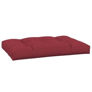 vidaXL Palettenkissen Weinrot 120x80x12 cm Stoff