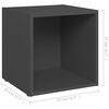 vidaXL TV-Schrank Grau 37x35x37 cm Holzwerkstoff