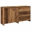 vidaXL 2-tlg. Sideboard Altholz-Optik Holzwerkstoff