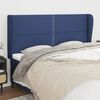 vidaXL Kopfteil mit Ohren Blau 183x23x118/128 cm Stoff