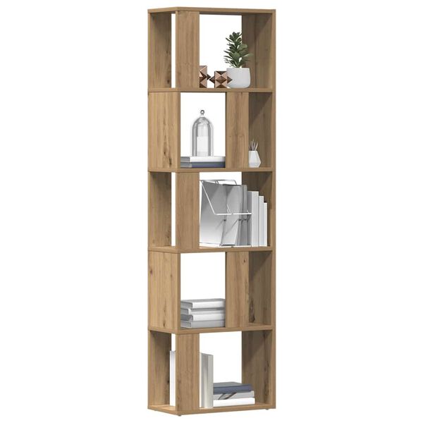 vidaXL Bücherschrank Artisan-Eiche 45x24x159 cm Holzwerkstoff