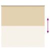 vidaXL Verdunkelungsrollo Beige 165x175 cm Stoffbreite 161,6 cm