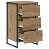 vidaXL Sideboard Kunsthandwerk Eiche 42 x 36 x 75,5 cm Holzwerkstoff