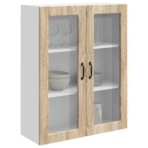 vidaXL K&uuml;chenschrank mit Speicher Kalmar Sonoma-Eiche 80 x 31 x 100 cm