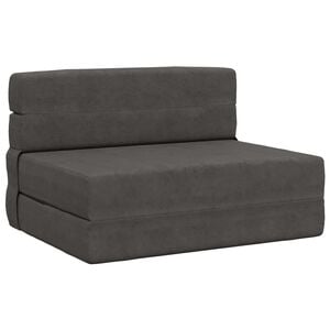 vidaXL Klappsofa Bett Dunkelgrau 70 x 80 x 60 cm Stoff