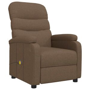 vidaXL Massagesessel Braun Stoff