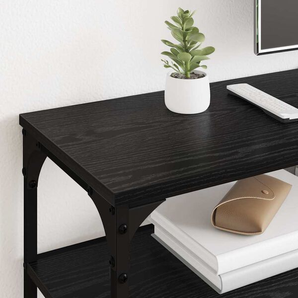 vidaXL TV-Schr&auml;nk Schwarz Eichen-Optik 160 x 30 x 50 cm