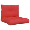vidaXL Palettenkissen 2-tlg. Rot Stoff