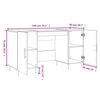 vidaXL Schreibtisch Sonoma-Eiche 140x50x75 cm Holzwerkstoff