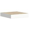 vidaXL Schweberegale 4 Stk. Eichen-Optik und Wei&szlig; 23x23,5x3,8 cm MDF