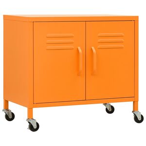 vidaXL Lagerschrank Orange 60x35x56 cm Stahl