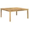 vidaXL Couchtisch Wei&szlig; 100 x 100,5 x 45 cm Massivholz Akazie