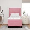 vidaXL Boxspringbett mit Matratze Rosa 200 x 80 cm Polyester