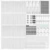 vidaXL Zaunpfosten Sonstiges 52 pcs Grau 3,2 x 3,2 x 120 cm Stahl