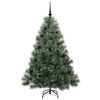 vidaXL K&uuml;nstlicher Weihnachtsbaum mit 150 LEDs Gr&uuml;n 150 cm PE und PVC