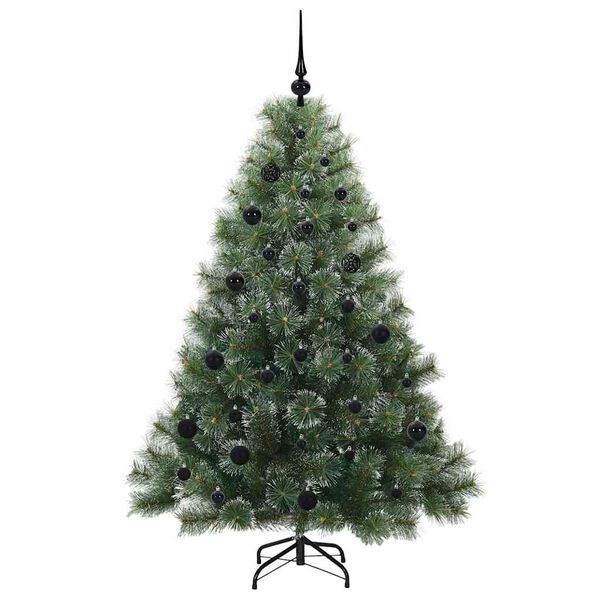 vidaXL K&uuml;nstlicher Weihnachtsbaum mit 150 LEDs Gr&uuml;n 150 cm PE und PVC