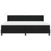 vidaXL Boxspringbett mit Matratze mit Matratze Schwarz 200 x 200 cm