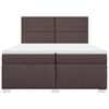 vidaXL Boxspringbett mit Matratze Dunkelbraun 200x200 cm Stoff