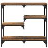 vidaXL Konsolentisch mit Regal Altholz 80 x 29 x 75 cm Holzwerkstoff