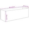 vidaXL Aquarium mit Speicher Transparent 60 x 20 x 20 cm Glas
