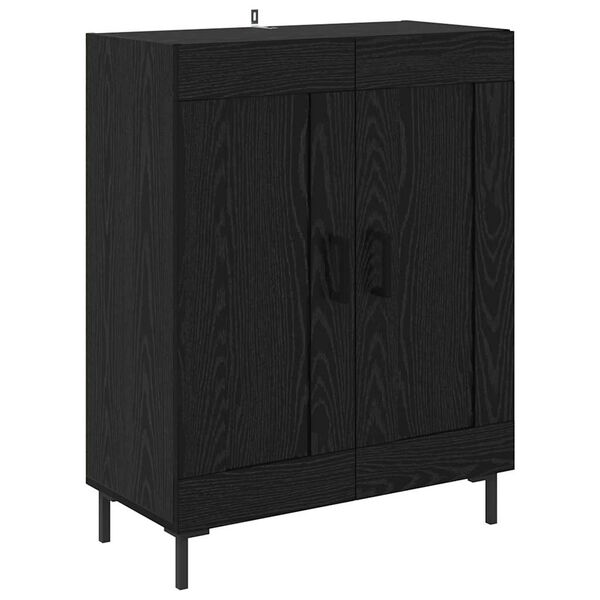 vidaXL Sideboard Schwarz Eichen-Optik 69,5 x 34 x 90 cm