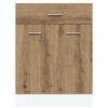 vidaXL Unterschrank Lyon Artisan-Eiche 60x46x81,5 cm Holzwerkstoff