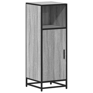 vidaXL Badschrank Grau Sonoma 35x37,5x100 cm Holzwerkstoff