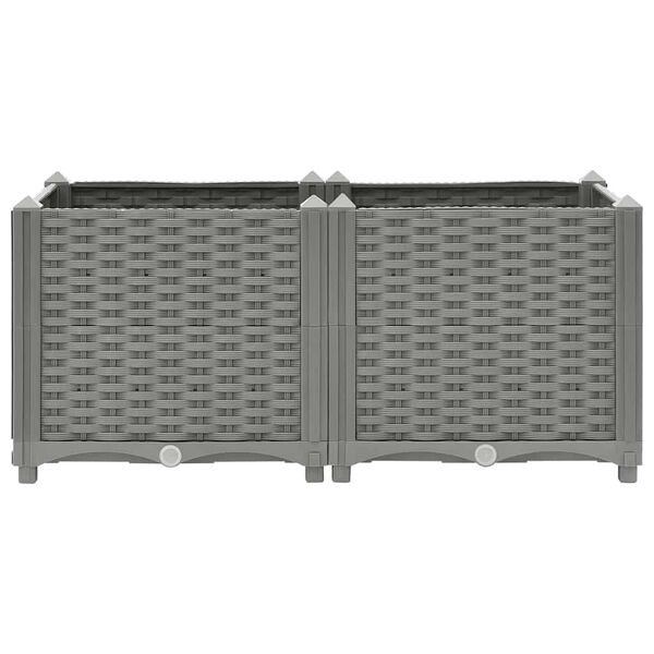 vidaXL Hochbeet 80x40x38 cm Polypropylen