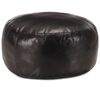 vidaXL Pouf Schwarz 60 x 30 cm Echtes Ziegenleder