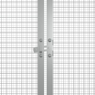 vidaXL Hühnerkäfig Grau 200x91x100 cm Verzinkter Stahl