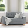 vidaXL Zweisitzer-Sofa Hellgrau 160x77x82 cm Stoff