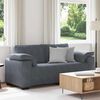 vidaXL Zweisitzer-Sofa Dunkelgrau 180x77x82 cm Samt