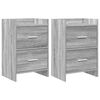 vidaXL Nachttische 2 stk. Grau Sonoma 40 x 30 x 60 cm Holzwerkstoff