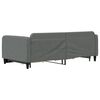 vidaXL Tagesbett Ausziehbar mit Schubladen Dunkelgrau 100x200 cm Stoff