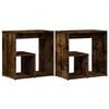 vidaXL Beistelltische 2 Stk. R&auml;uchereiche 50x30x50 cm Holzwerkstoff