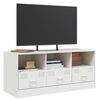 vidaXL TV-Schrank Wei&szlig; 99x39x44 cm Stahl
